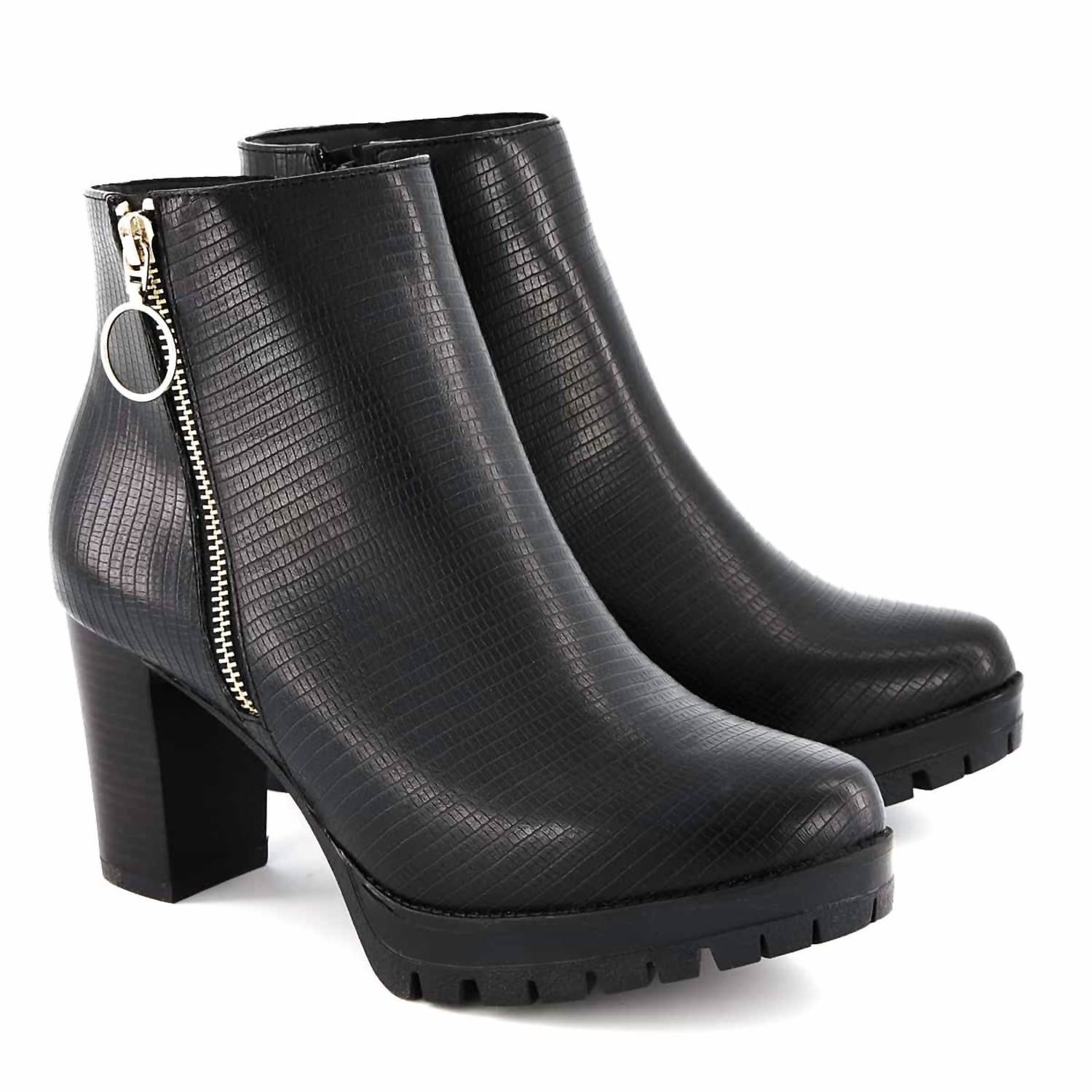 Andrea - Women's Reptile-print Ankle Boot