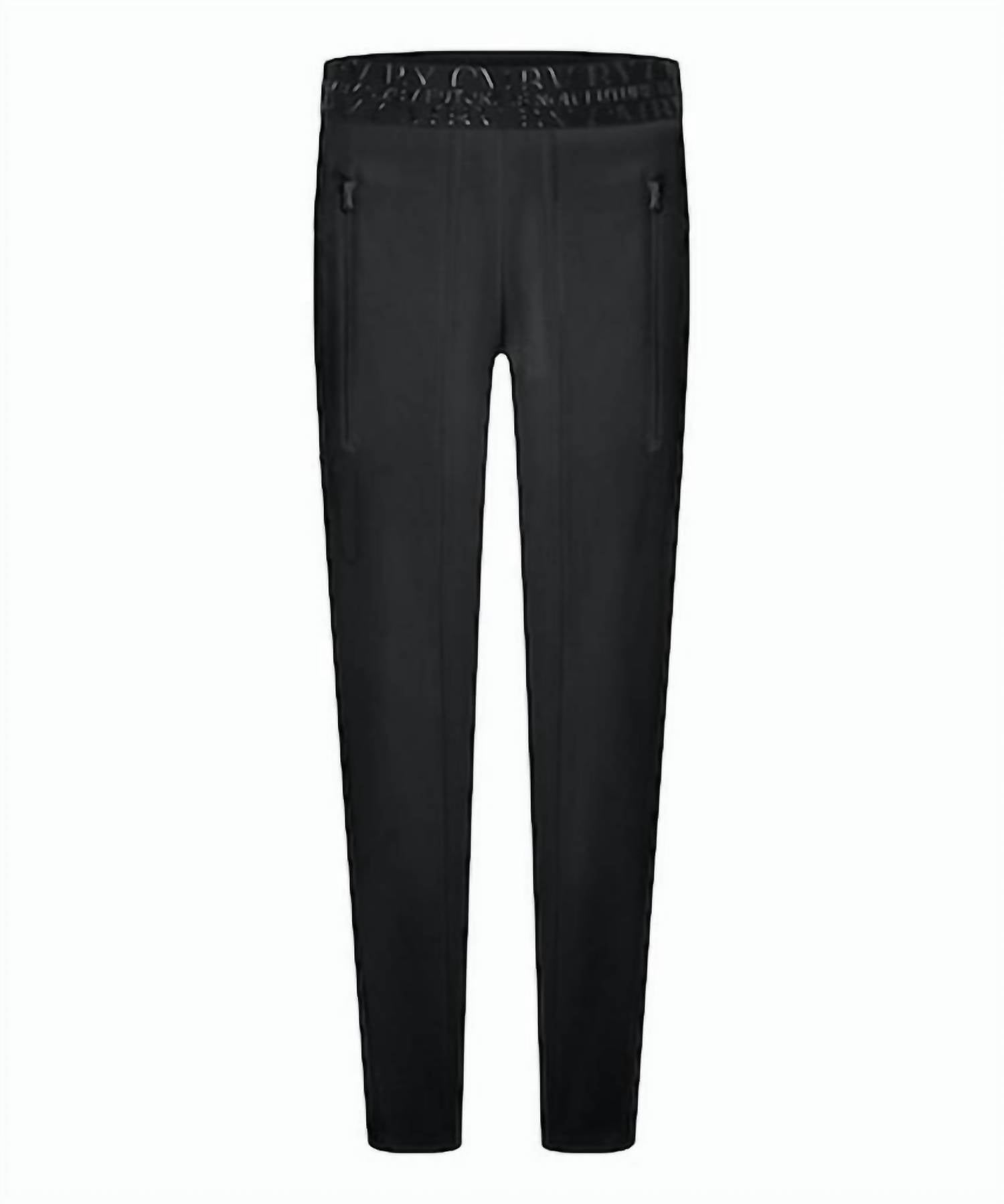 CAMBIO Jordi Seam Pants in black - women's pants - alternate view