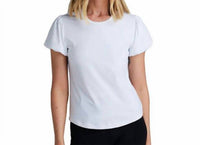 Greyson Clothiers Scarlett Haelyn Short Puff Sleeve Top in white - women's blouse