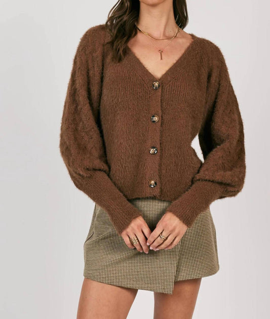 Sage The Label - Sweeping Wind Button Front Cardigan