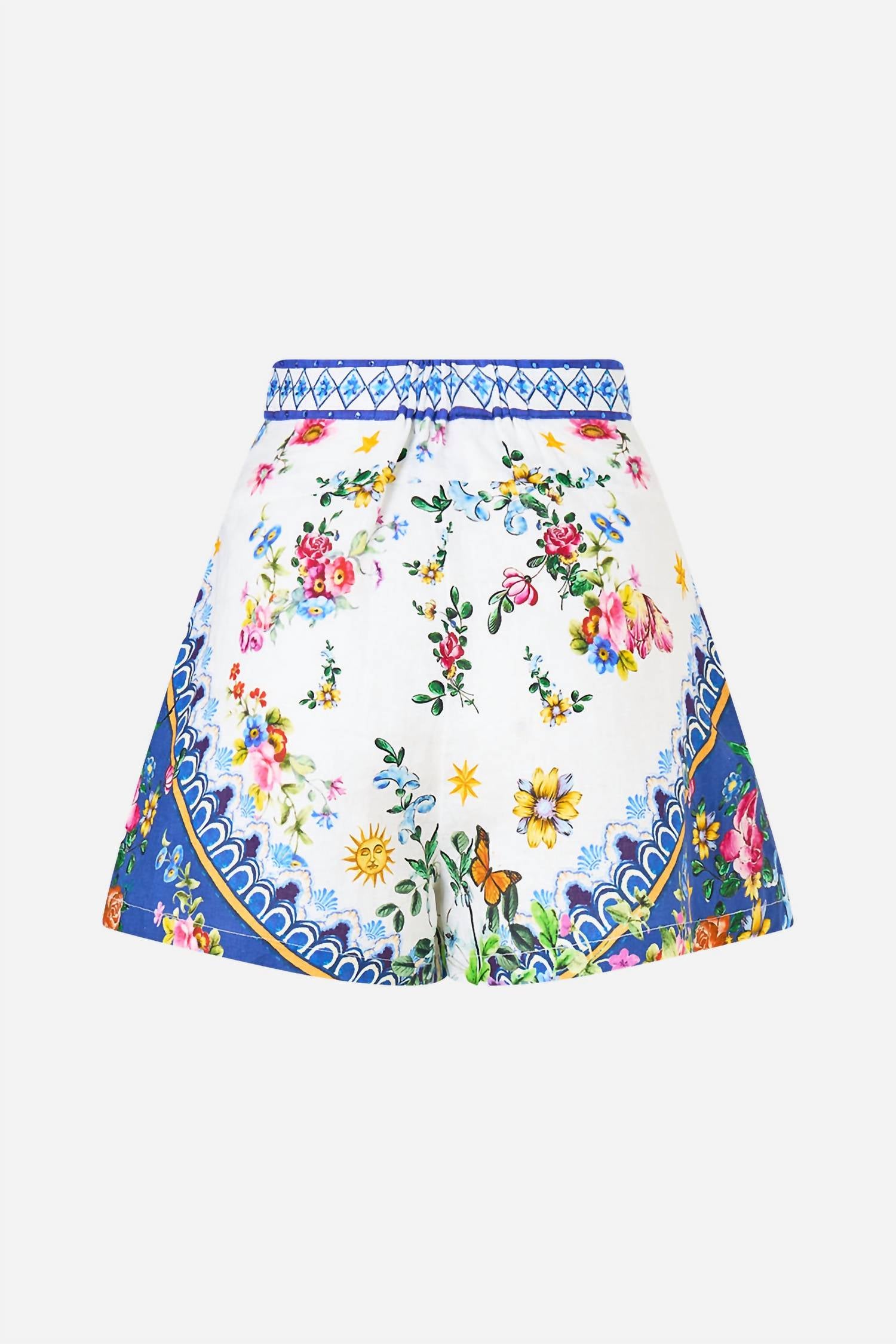 Camilla Wide Waistband Short in tiles darls - women's shorts - view 5
