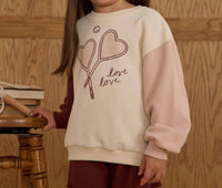 Rylee + Cru Legend Sweatshirt Short Set in love - item - alternate view