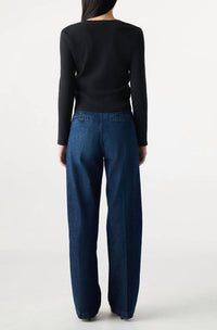AMO Greta Straight Leg Trouser in heartthrob - women's pants - alternate view