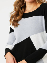 Angel Apparel - Color Block V-neck Sweater
