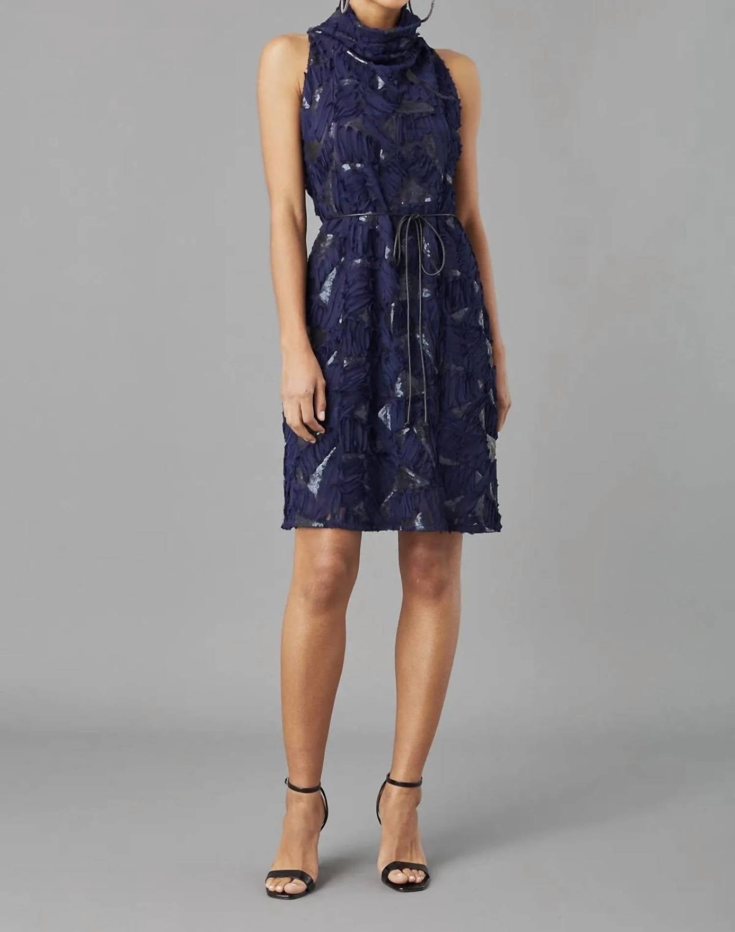 Lola & Sophie - Tulle & Sequin High Neck Dress