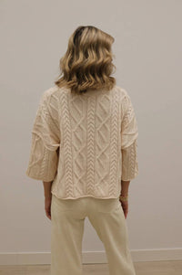 Entro - Corrin Cable Knit Pullover Sweater