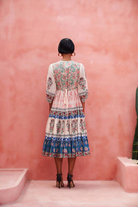 Mo Maya - Peacock Flare Dress