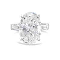 Diana M Jewels - Women's Oval & Baguette Lab-Grown Diamond Jewelry Ring (12.00 Ct) - Luxe