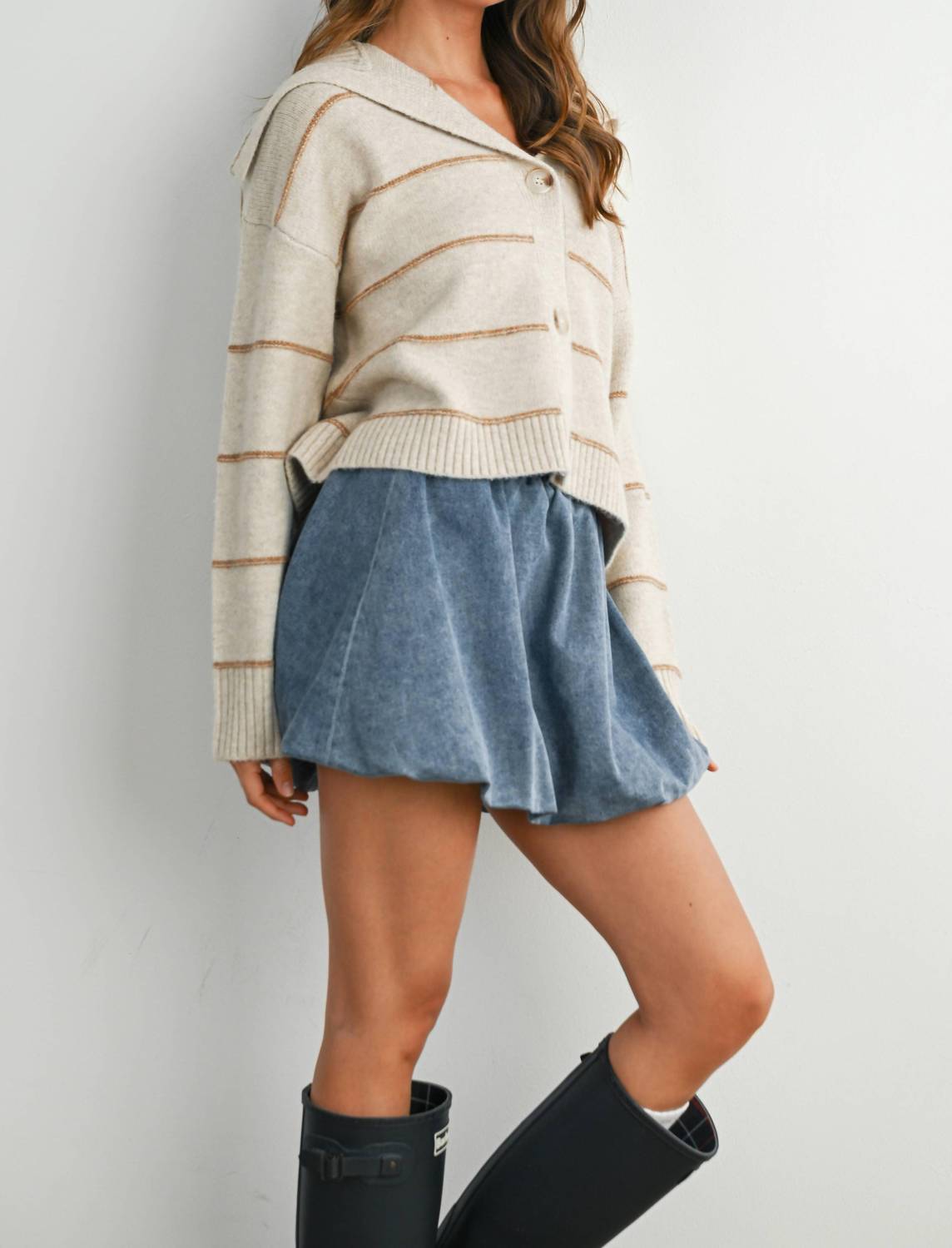 Buttermelon - Rae Button Front Collared Sweater