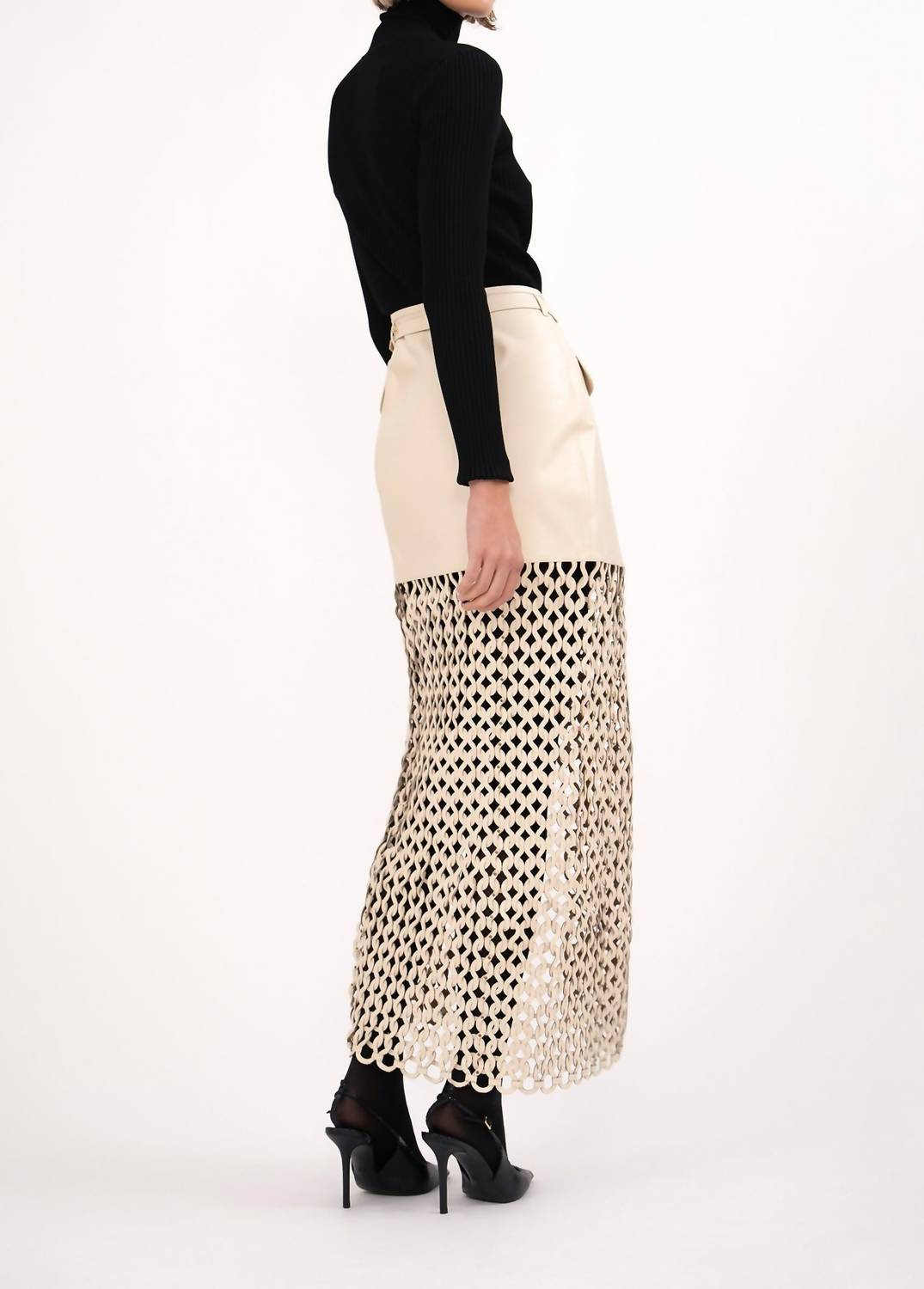 Nonchalant Label Kallan Maxi Skirt in creme - women's skirt - view 4