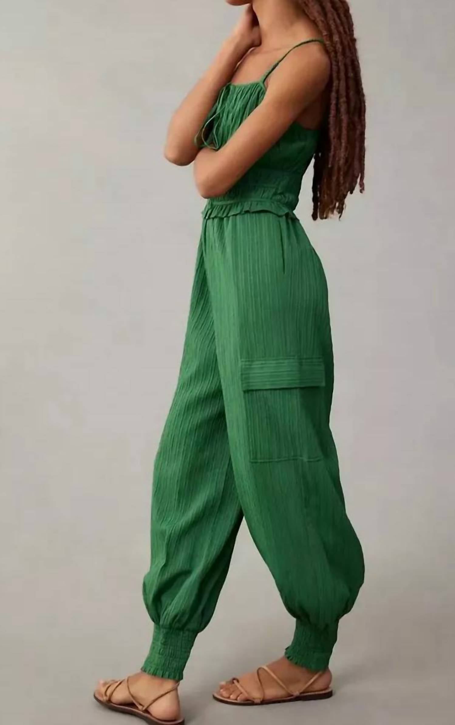 En Saison - Rider Smocked Jumpsuit