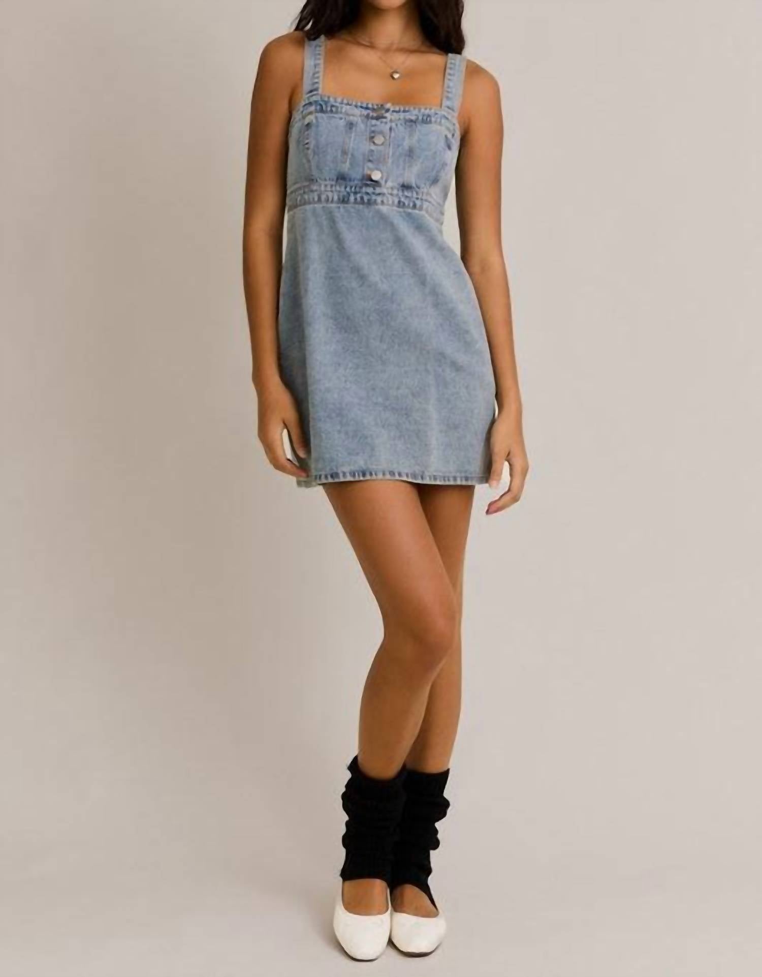 Lelis - Game Time Denim Mini Dress