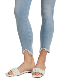 7 For All Mankind Ankle Skinny Frayed Wave Hem Jeans in maple - women's jeans - view 4