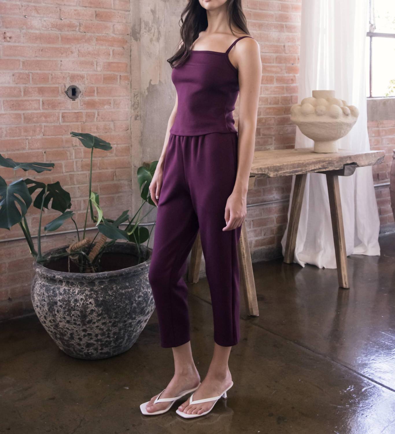 P.Cill - Butter Modal Waist Band Ankle Pants
