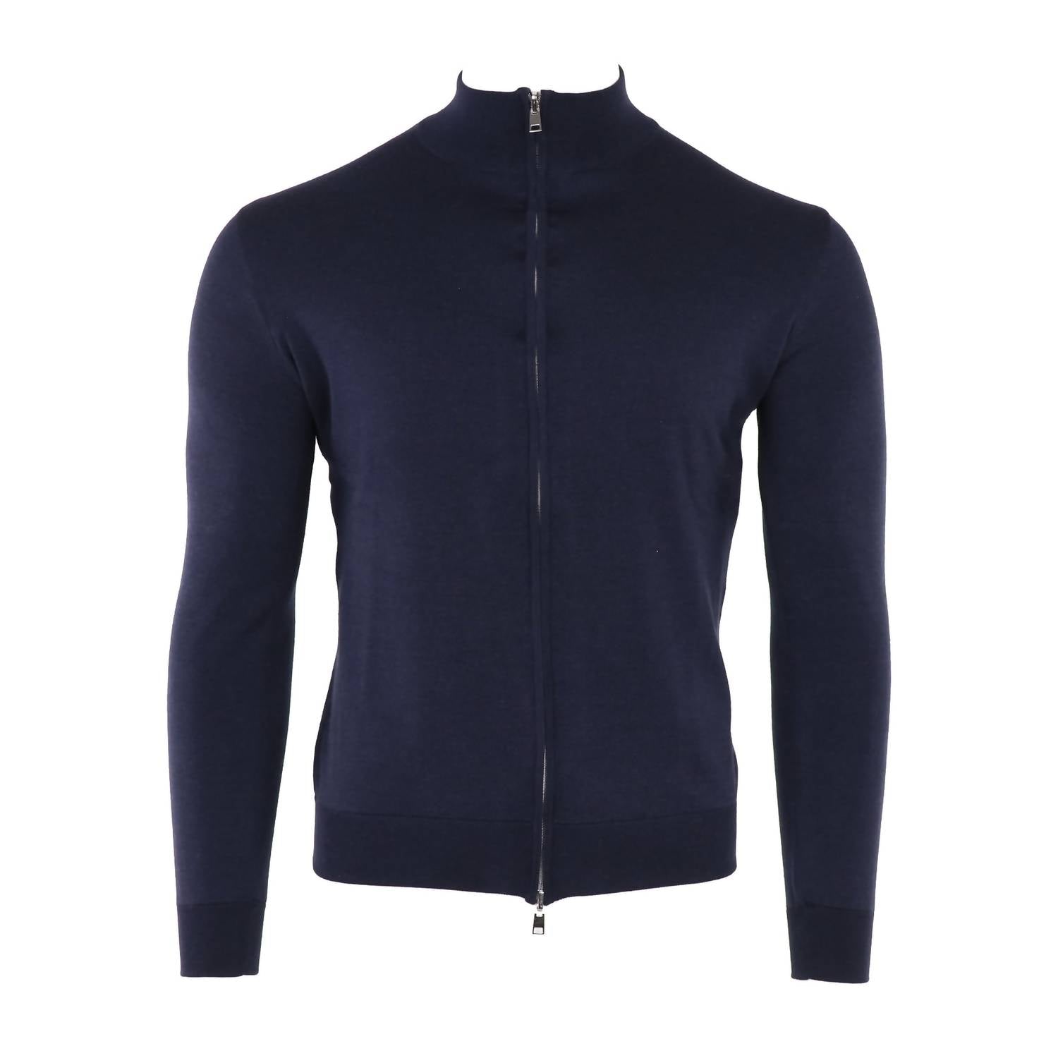 Pashmere - Men's Double Reversible Extrafine Full Zip Mock