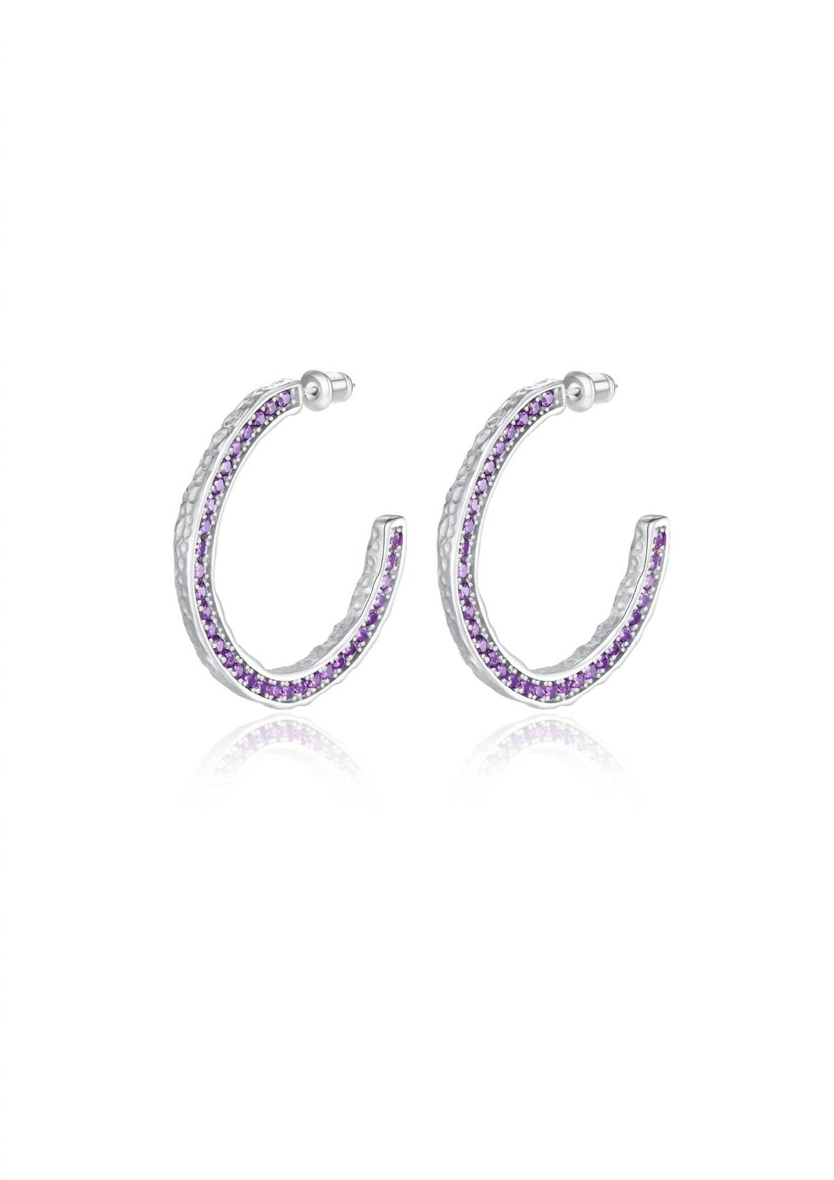 Classicharms - Women's Molten C Hoop Earrings