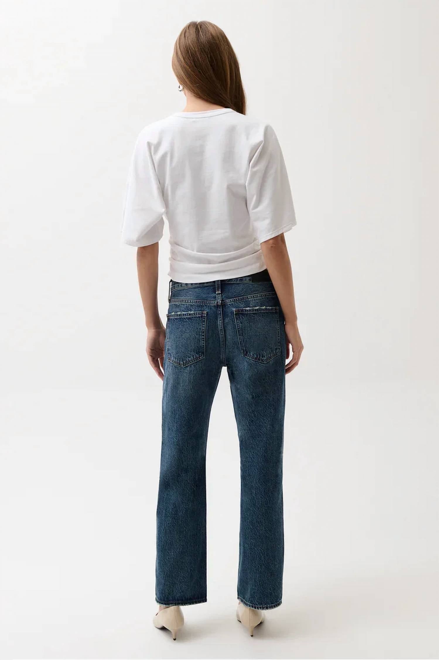 Pistola - Lexi Bowed Straight Leg Jeans