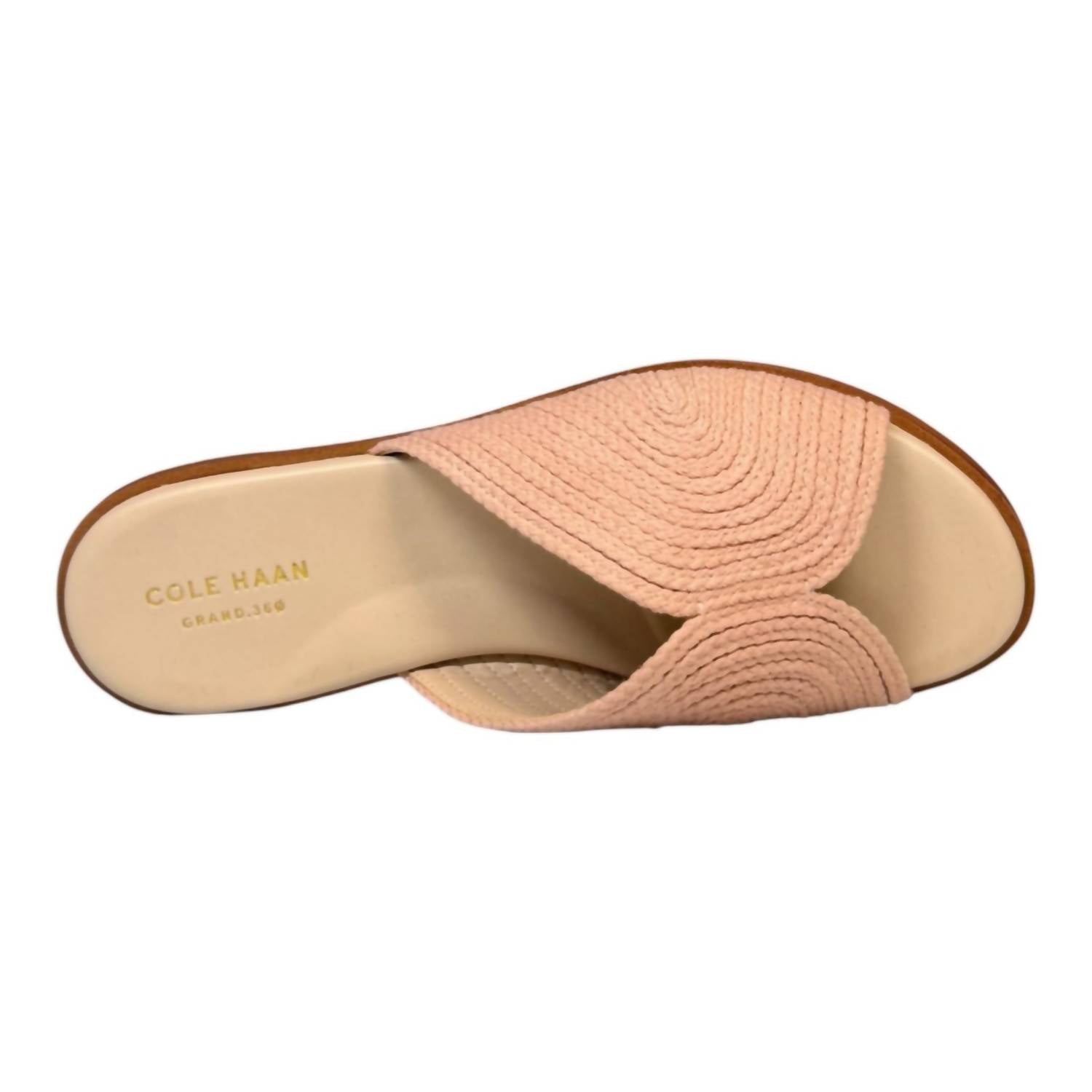 COLE HAAN Women's Ansley Leather Slides in blush jute - women's sandal - view 7