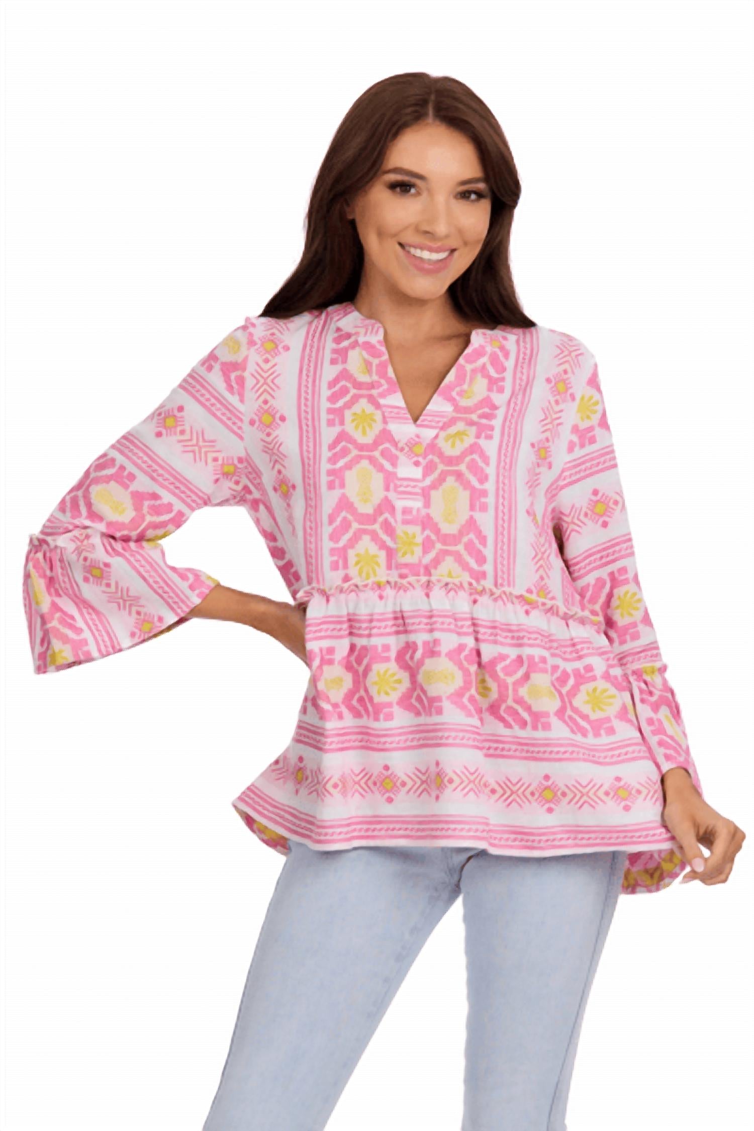 Mudpie - Callaway Jacquard Top