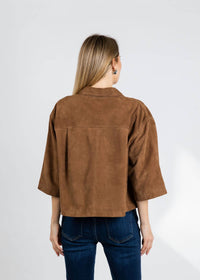 Repeat Cashmere - Suede Shirt Jacket