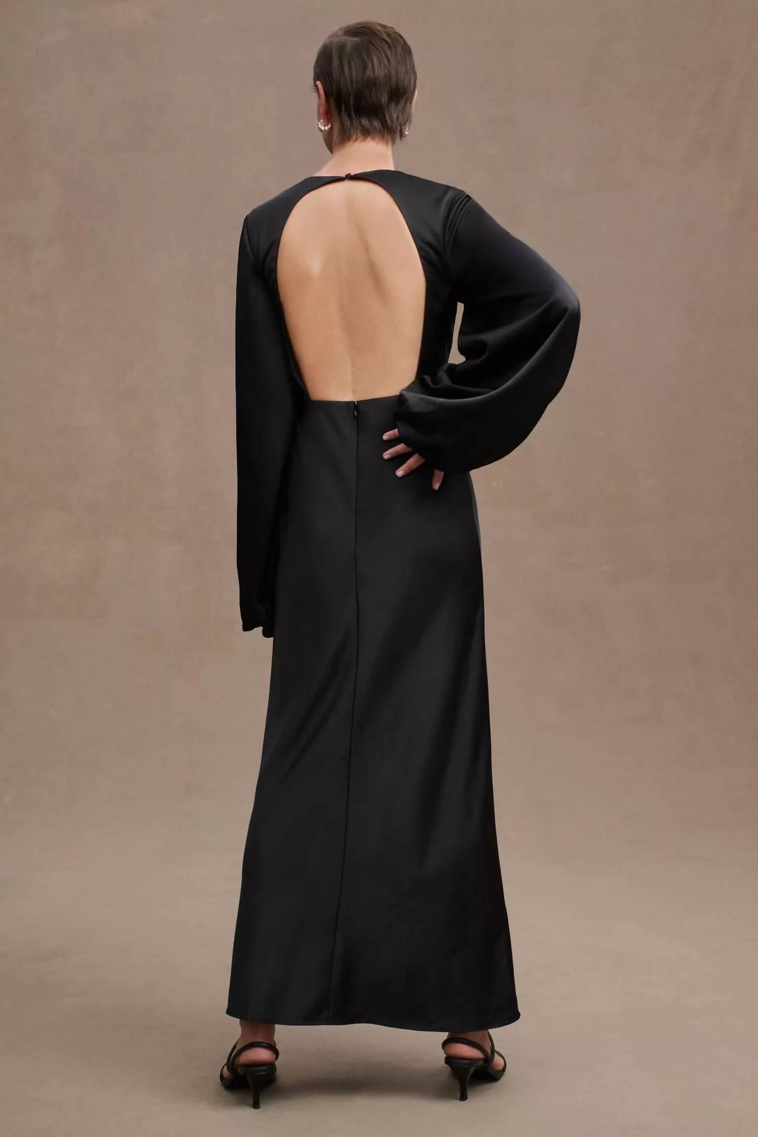 Significant Other - Demi Backless Long Sleeve Dress