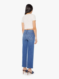 Mother - Mid Rise Rambler Zip Ankle Fray Jeans