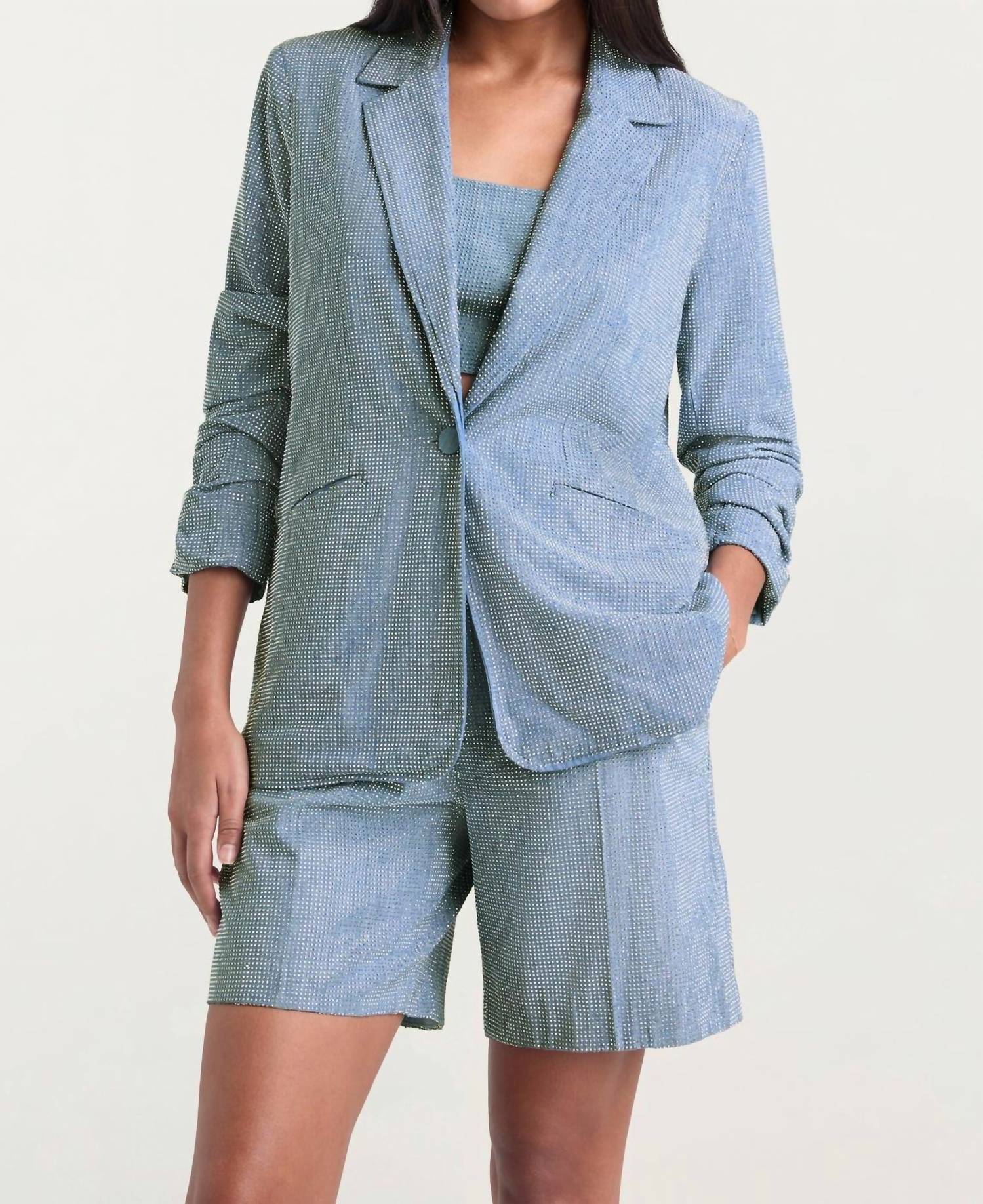 Cinq A Sept - Chambray Heatset Kylie Jacket