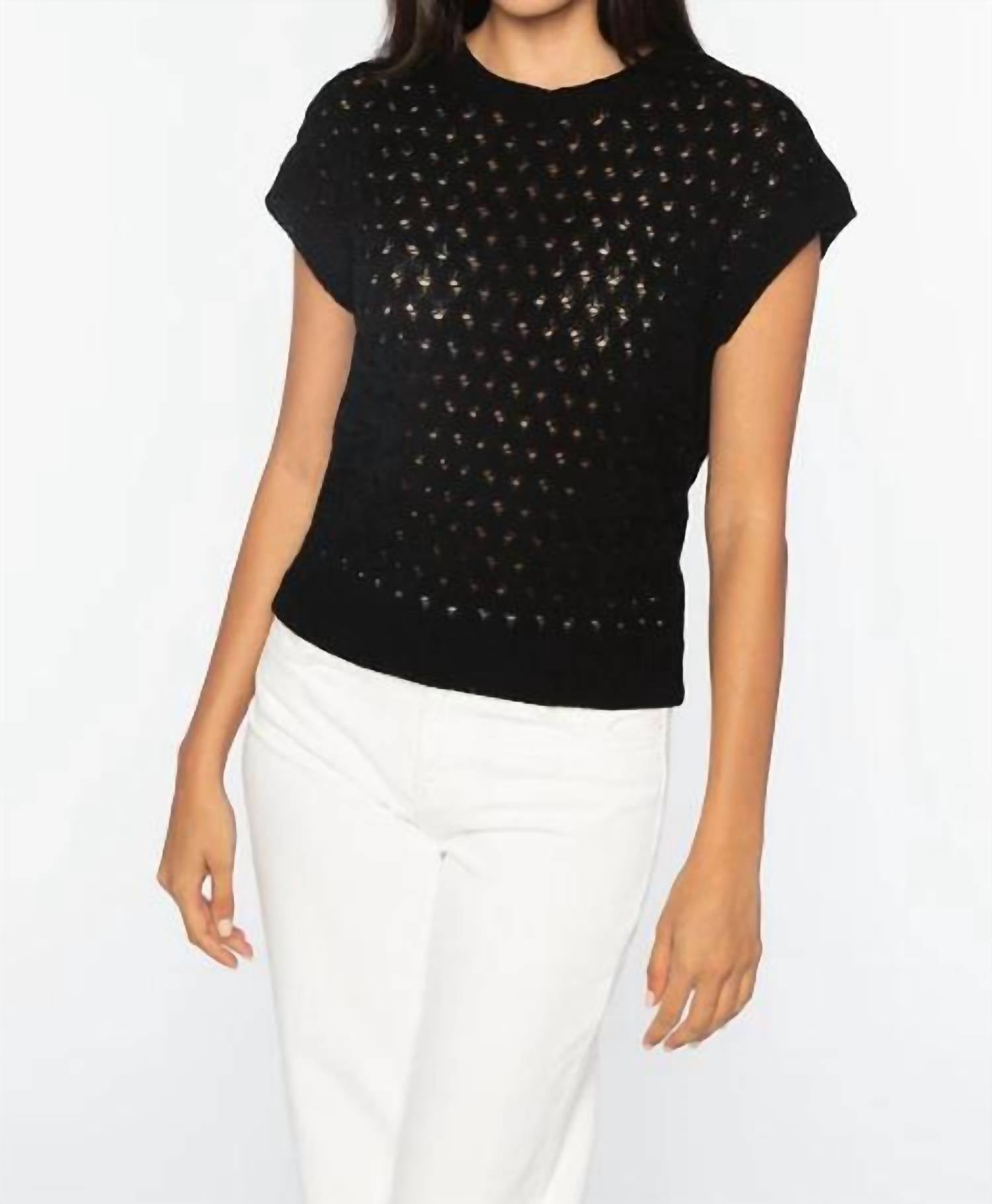 Kinross - Braided Cable Sleeveless Crew Pullover