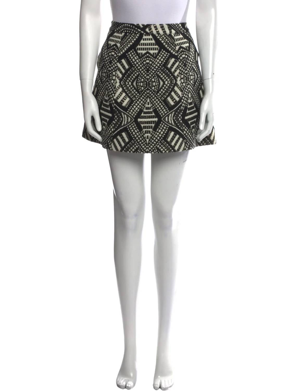 Alice + Olivia - Printed Mini Skirt