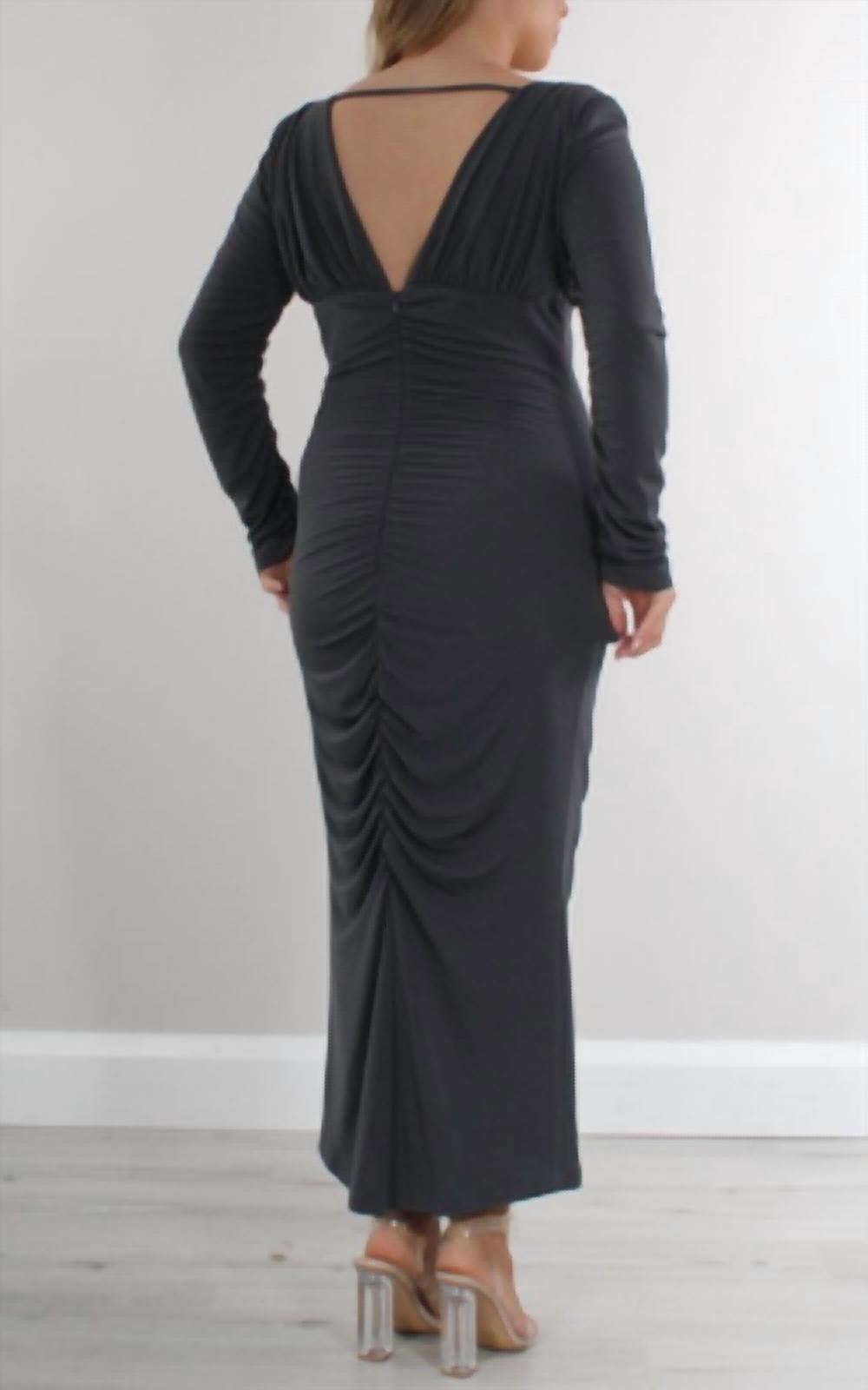 Carla Ruiz - VNeck Ruched Dress
