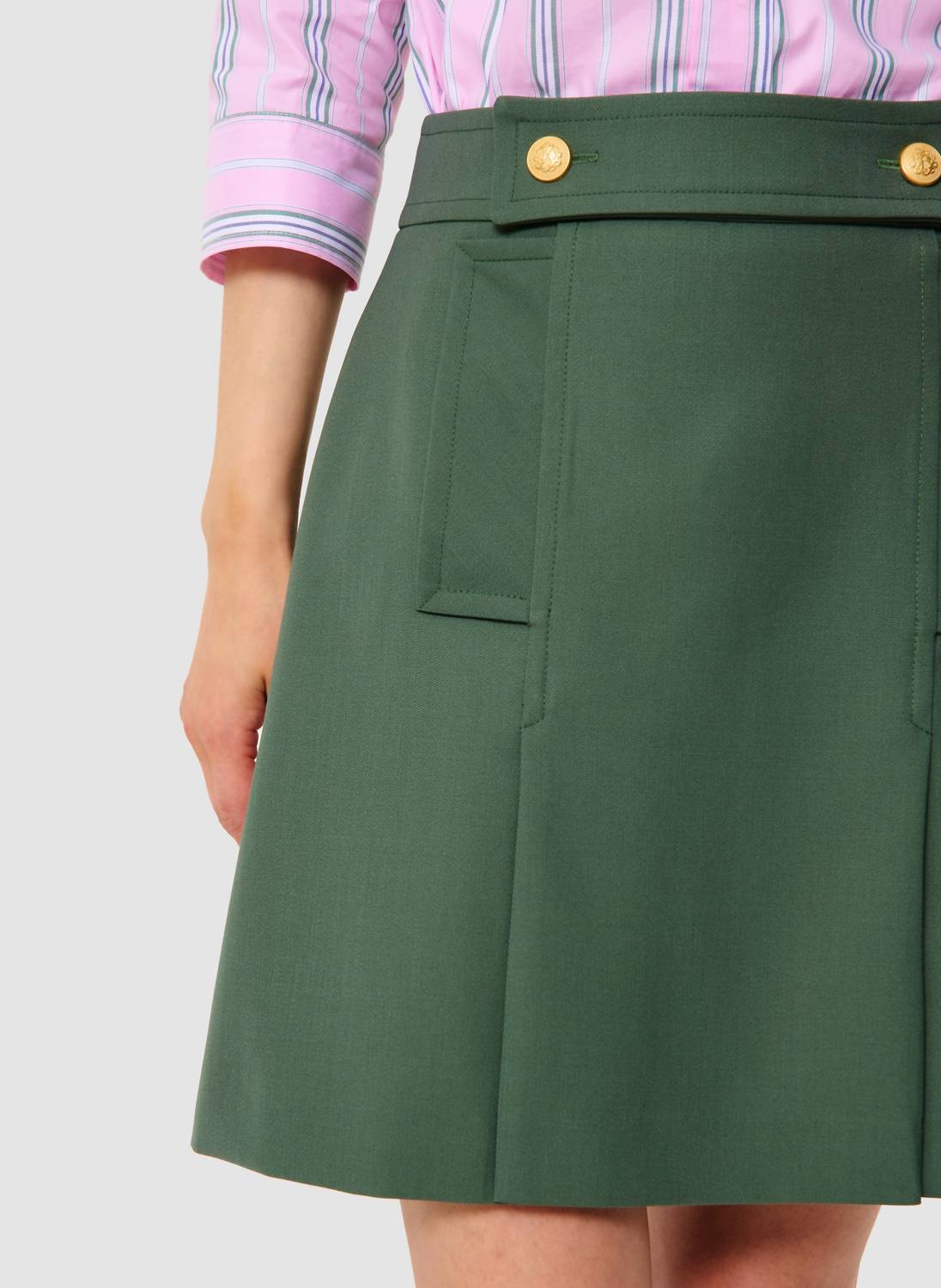 TARA JARMON Jimmy Mini Skirt in thym - women's skirt - view 4