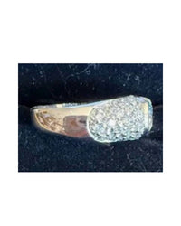 P & K Jewelry Women's Cubic Zirconia Pave Ring in silver - women's jewelry