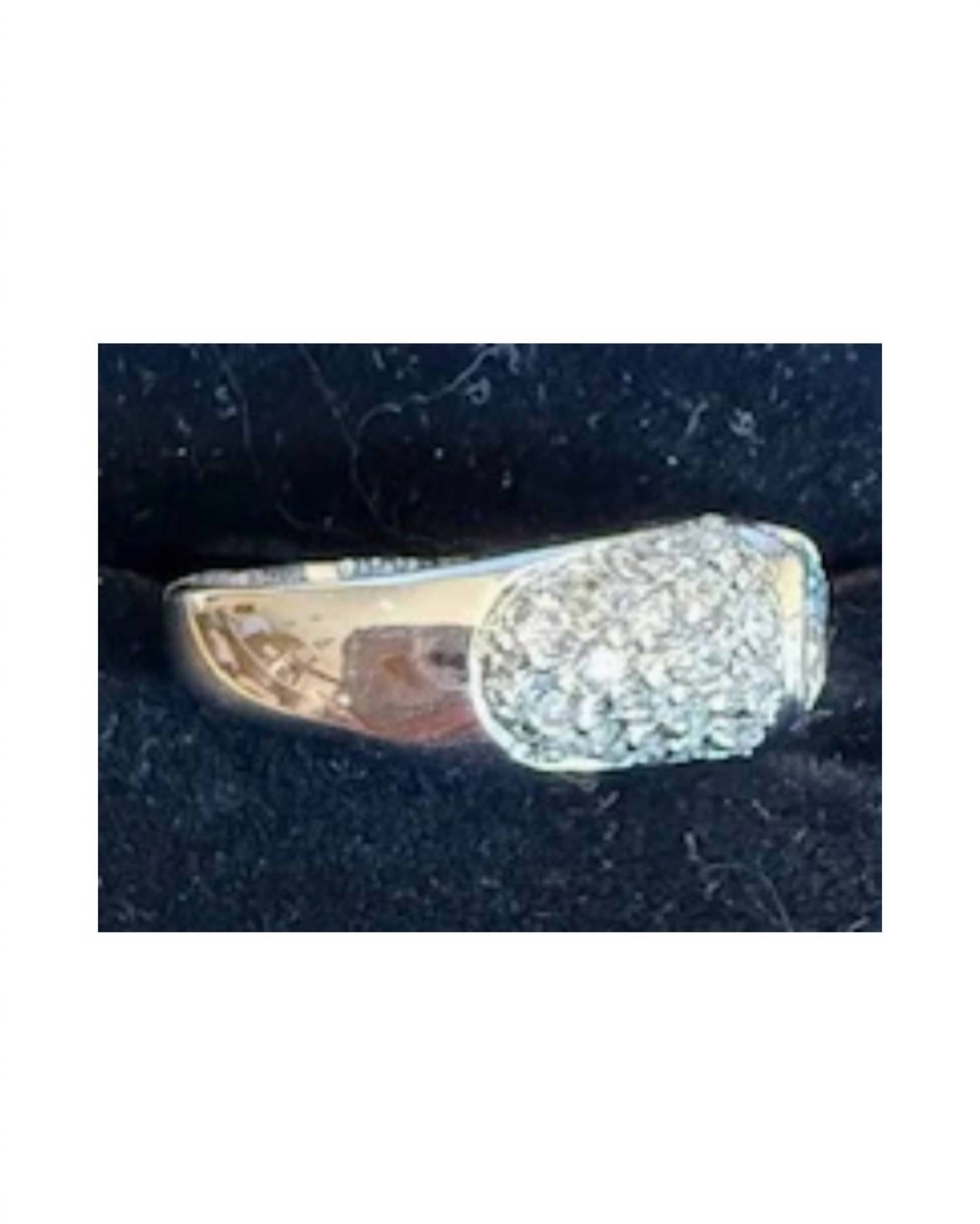 P & K Jewelry Women's Cubic Zirconia Pave Ring in silver - women's jewelry