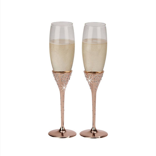 Creative Gifts International - Galaxy Champagne Flutes Set
