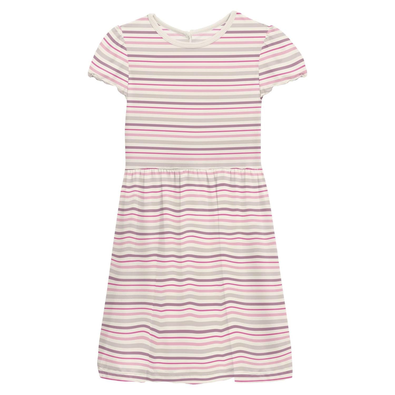 Kickee - Girls' Flutter Sleeve Twirl Dress with Pockets