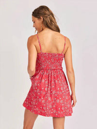 Sadie & Sage - Firecracker Shirred Mini Dress