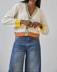 Lilla P - Contrast Trim Cardigan