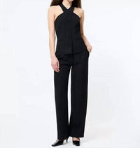 French Connection - Harry Suiting Criss Cross Vest Top