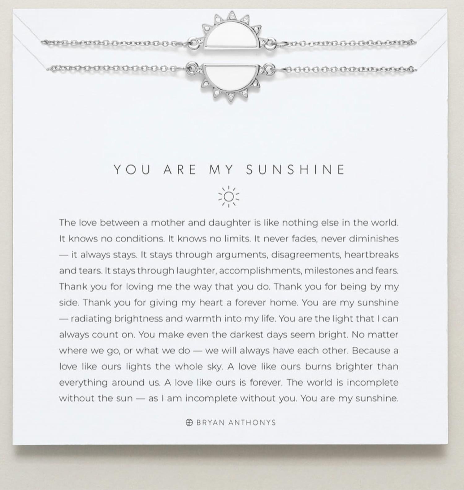 Bryan Anthonys - Women's You Are My Sunshine Necklace