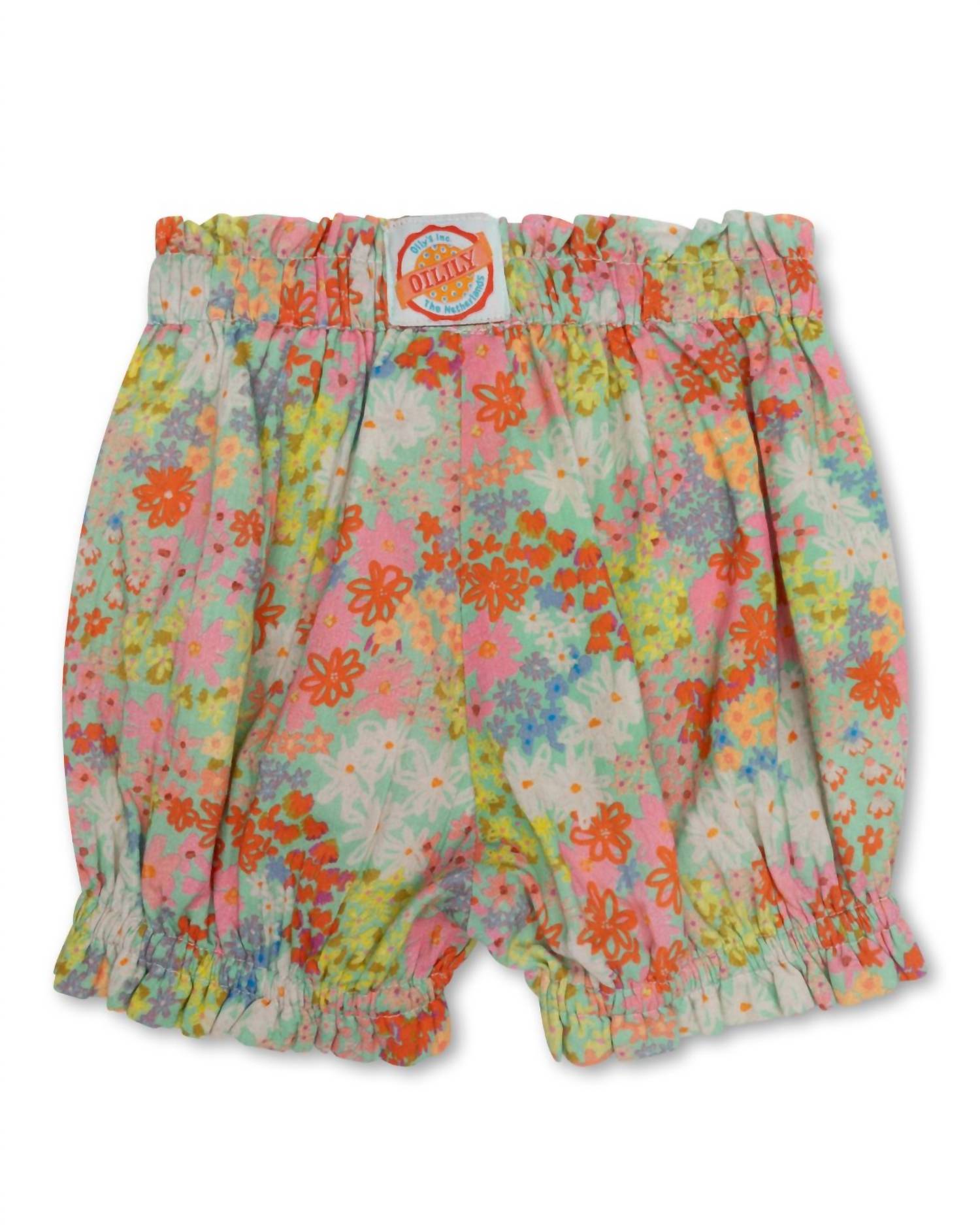 Oilily Girls' Puffy Bloomer Short Trousers in multicolor - kids' shorts - alternate view