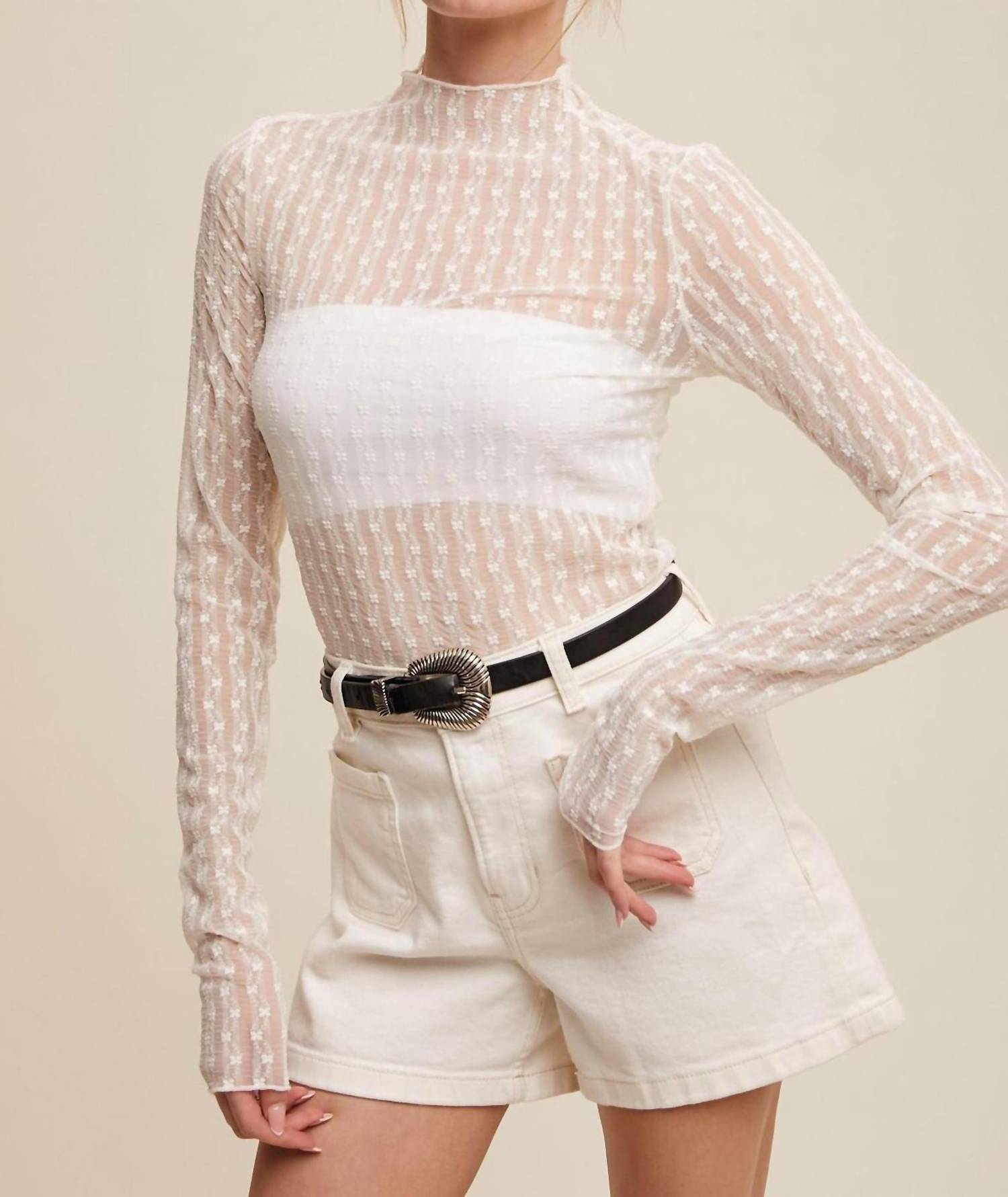 Listicle - Lace Layering Top