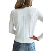 Autumn Cashmere - Crew With Reversed Seams Sweater