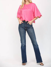 Fate - Scalloped Top