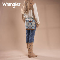 Wrangler - Aztec Distressed Print Dual Sided Print Crossbody
