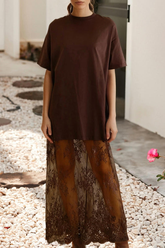 Little Daisy Closet - Short Sleeve Lace Dress