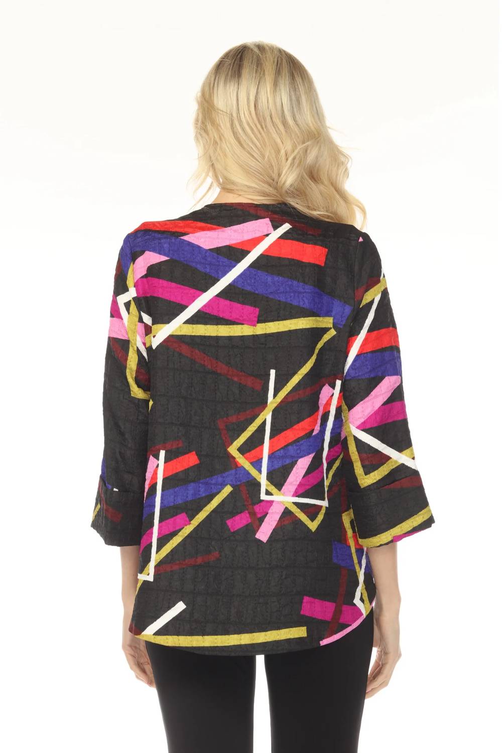 Joseph Ribkoff - Abstract Textured Trapeze Jacket