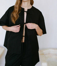 A.Ren - Cotton Front Tie Top