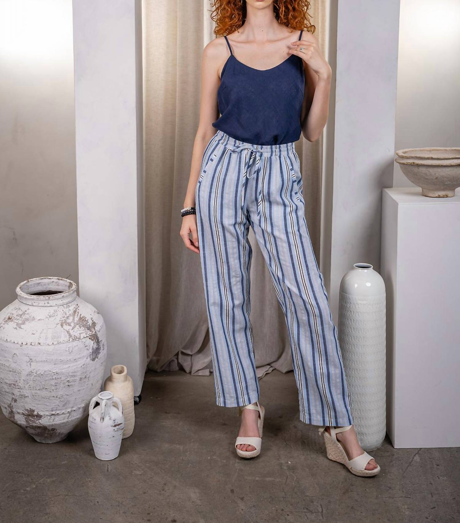 Paparazzi - Linen Blend Solid Cami Tank Top
