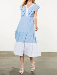 Thml - V Neck Ruffle Gauze Dress