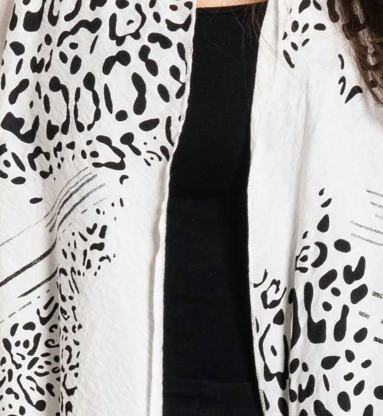 Adore - Abstract Animal Print Vest